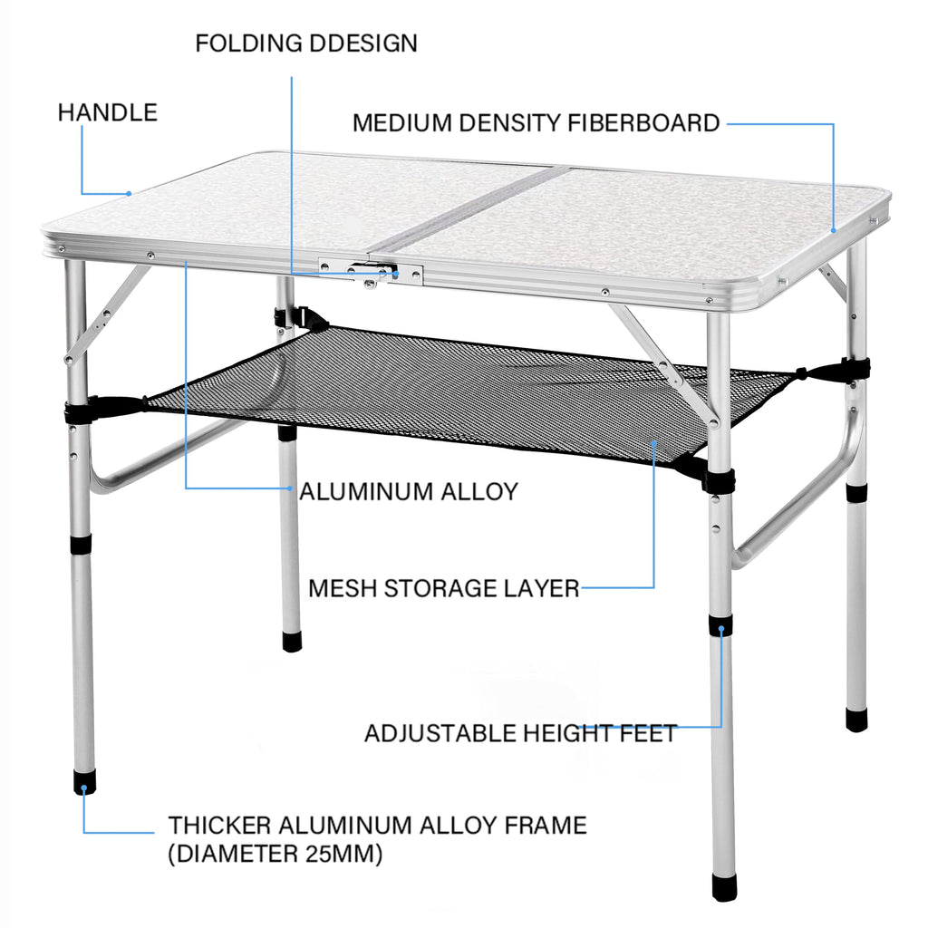 Aluminum Folding Camp Table O8991