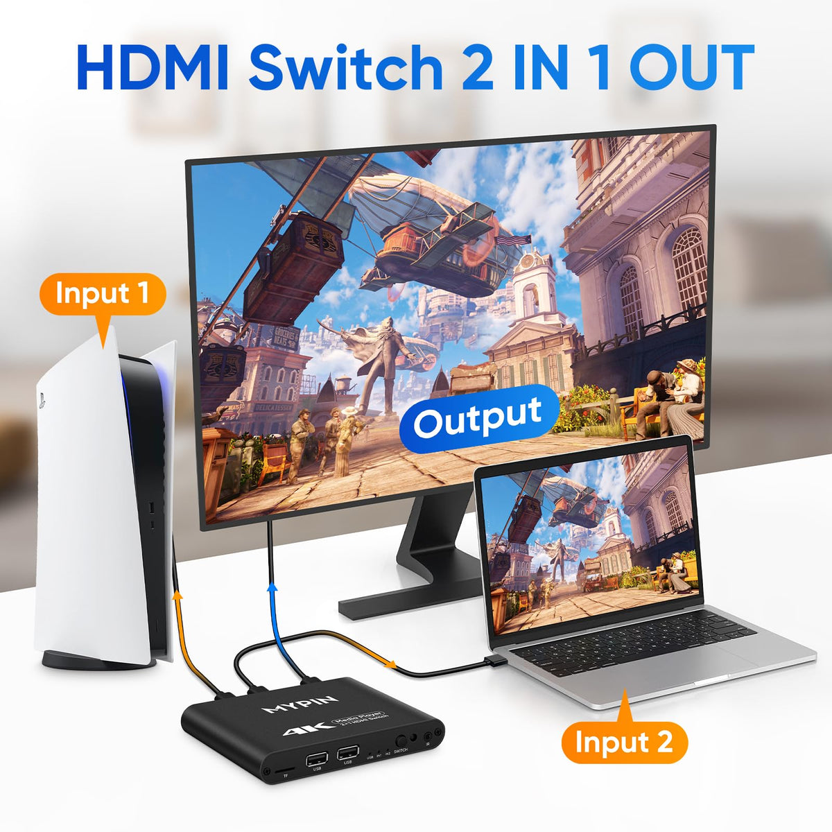 4K@30 Media Player with HDMI Out Switch Q595