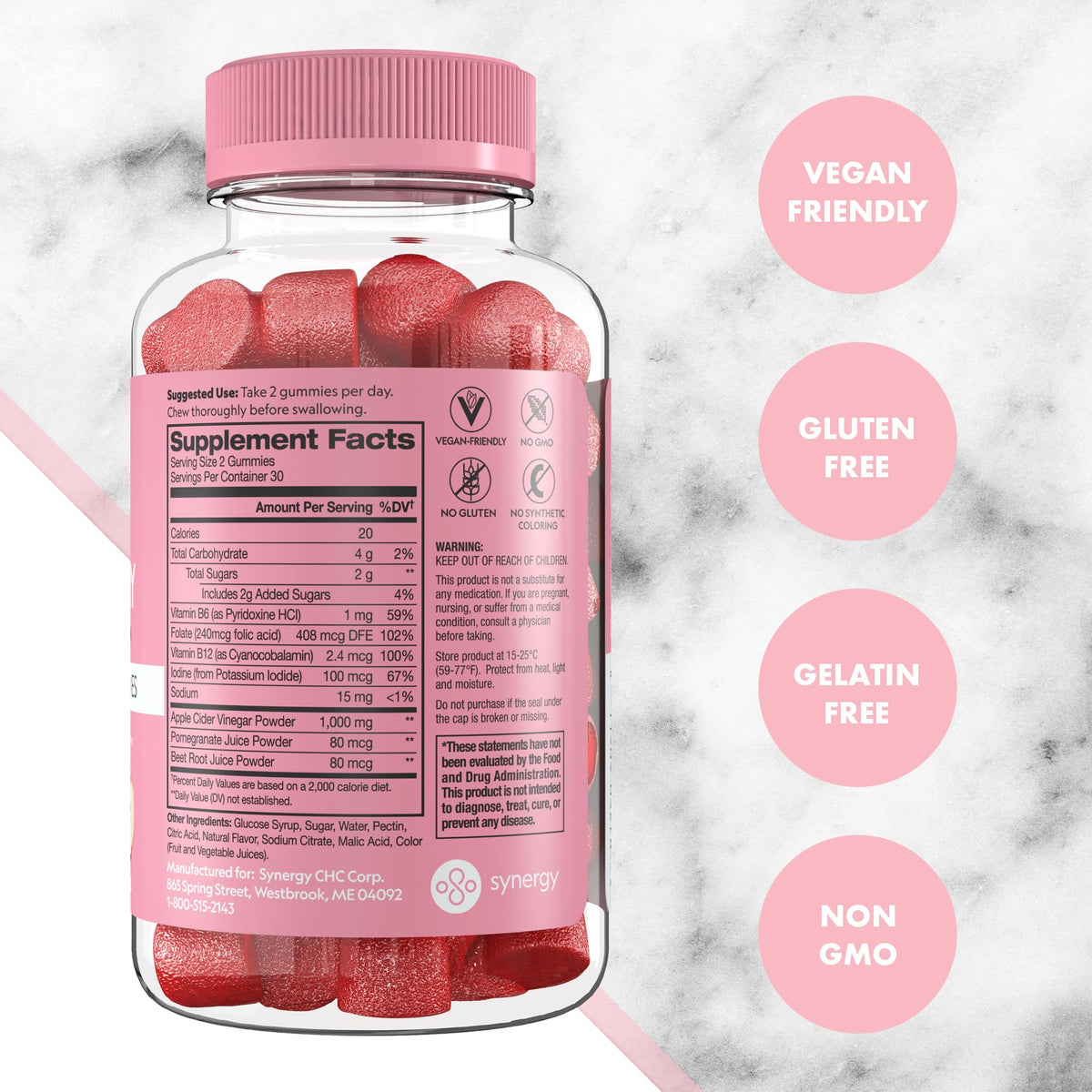 Apple Cider Vinegar Gummies, 60 Count S512135
