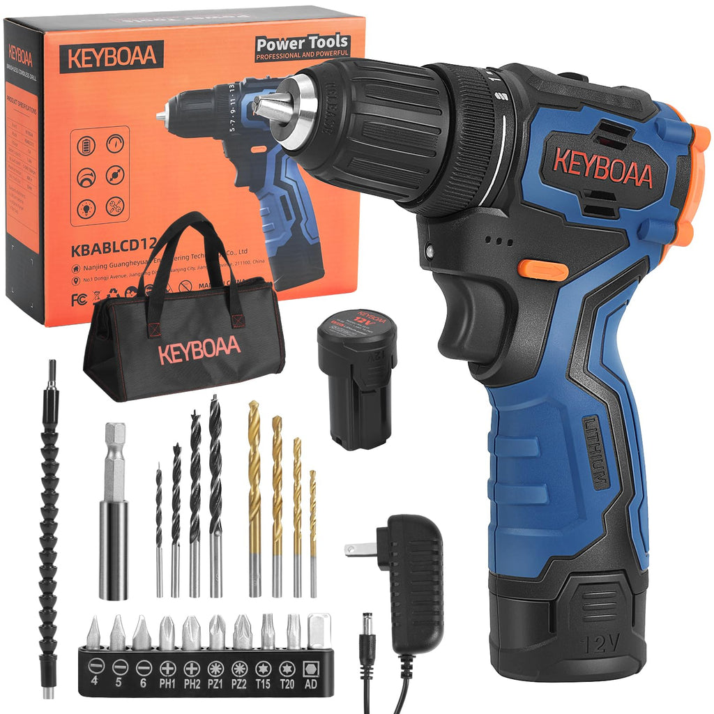 Brushless Cordless Drill Set with 2 Batteries & Charger K13637