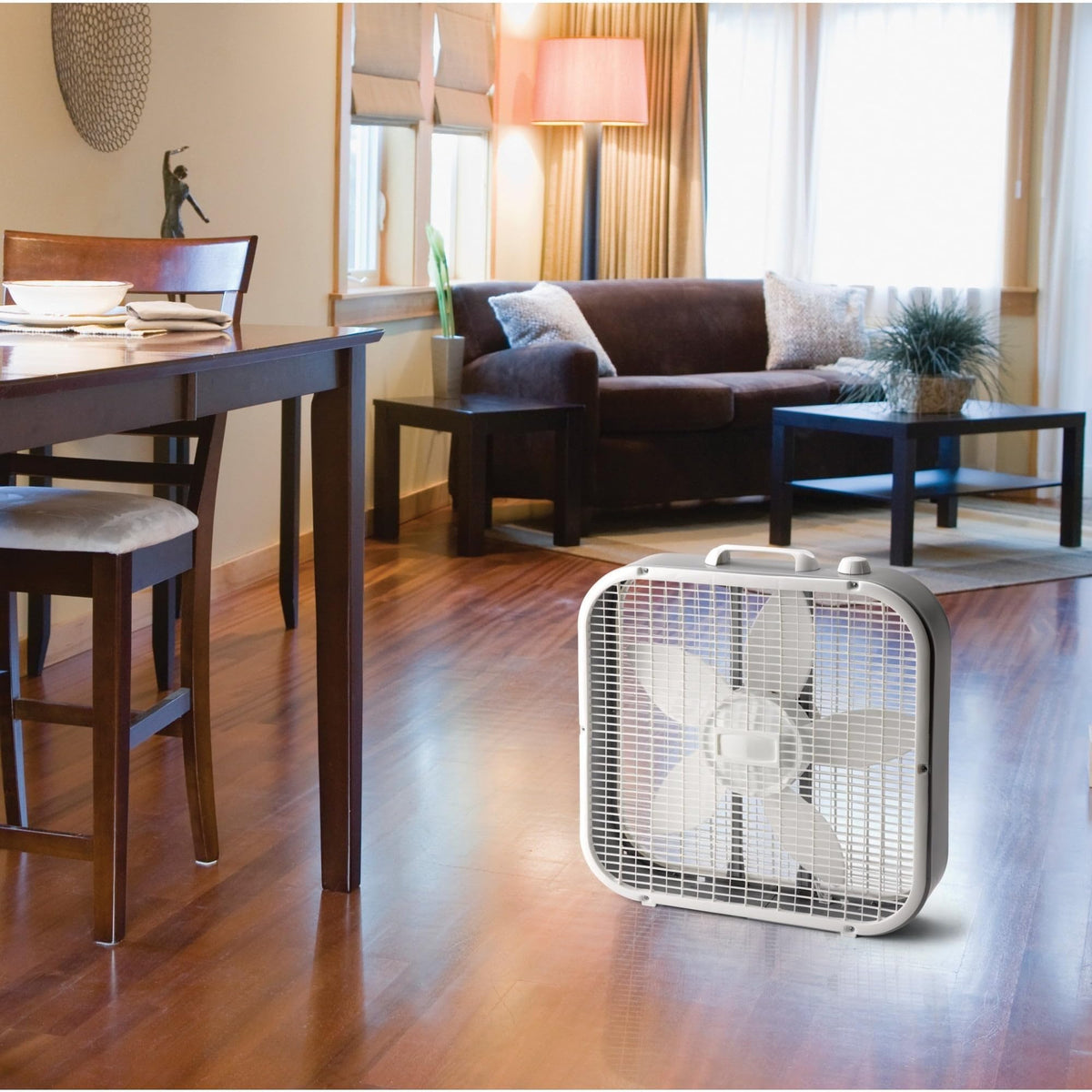 White 3-Speed Box Fan U633194