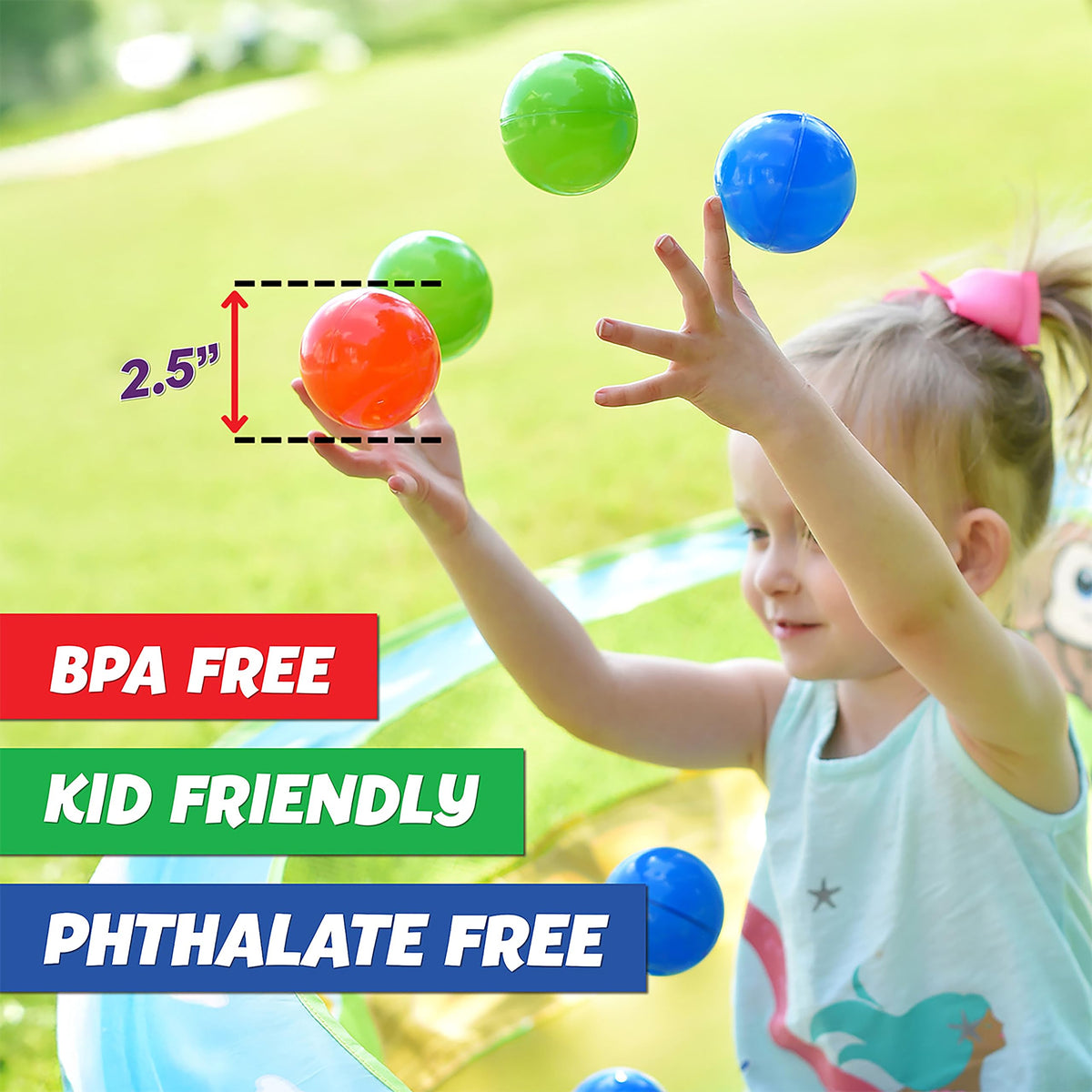 200 Premium Crush-Resistant Play Balls with Zippered Storage Bag A2850