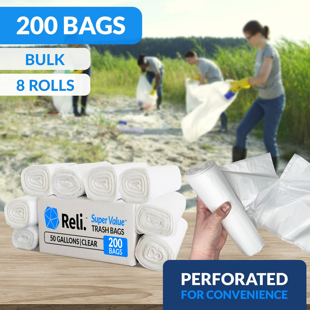50 Gallon Heavy Duty Trash Bags Y289319