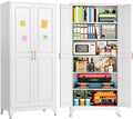 75" Kitchen Pantry Cabinet with Doors and Shelves G66884