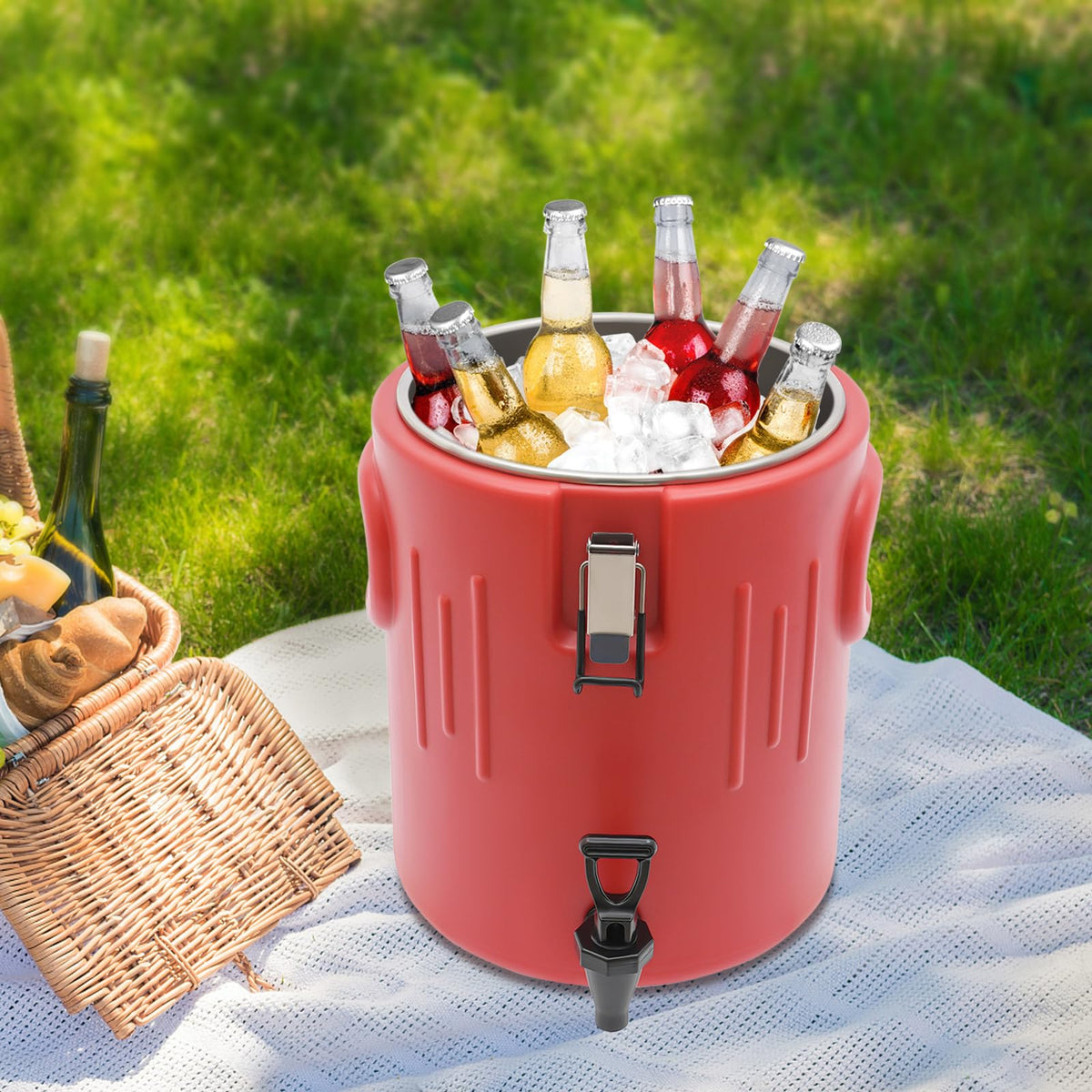 Insulated Beverage Dispenser with 304 Steel Interior P395