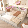 White Twin Size Daybed with Trundle O745