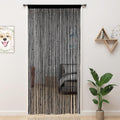Beaded Curtains 39"x79" Black Z412763