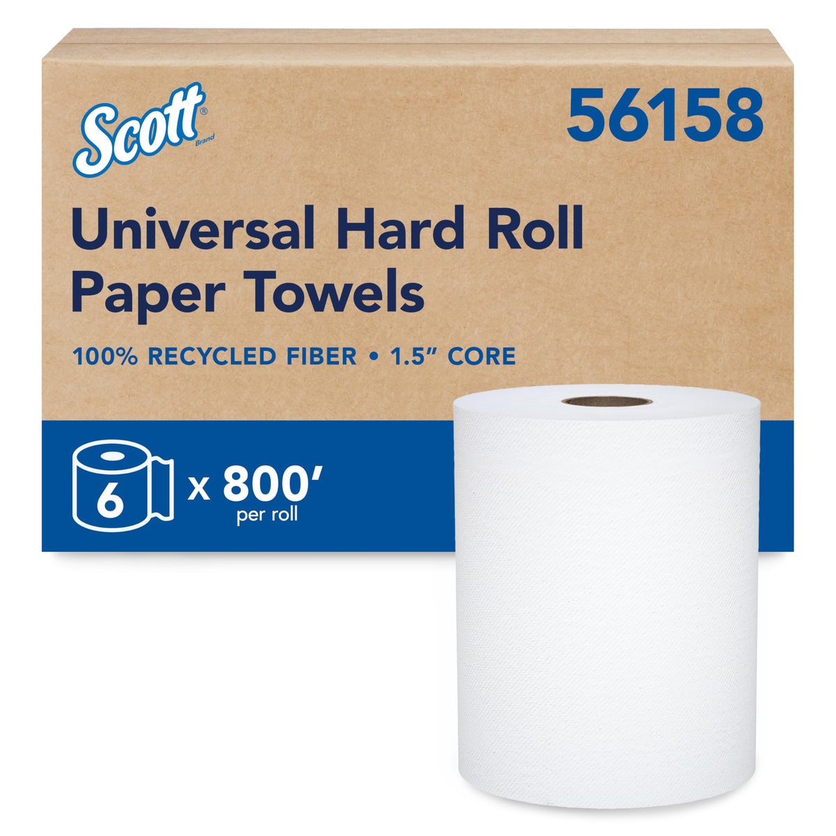Hard Roll Paper Towels 6 Rolls U586