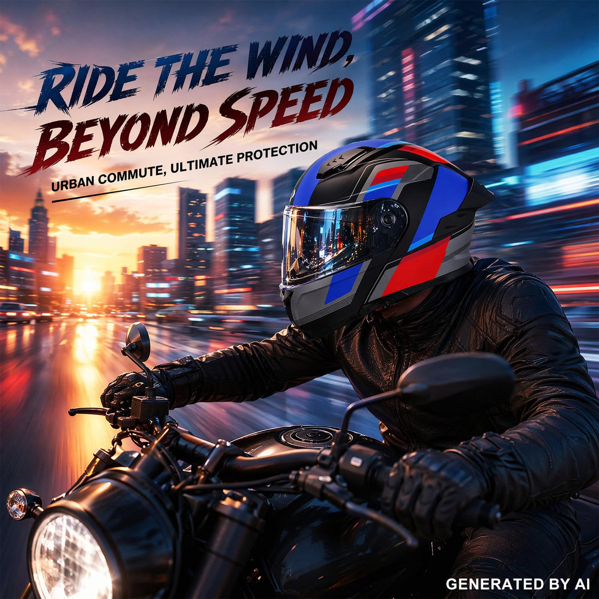 Heavy Duty Flip Up Modular Motorcycle Helmet X586781