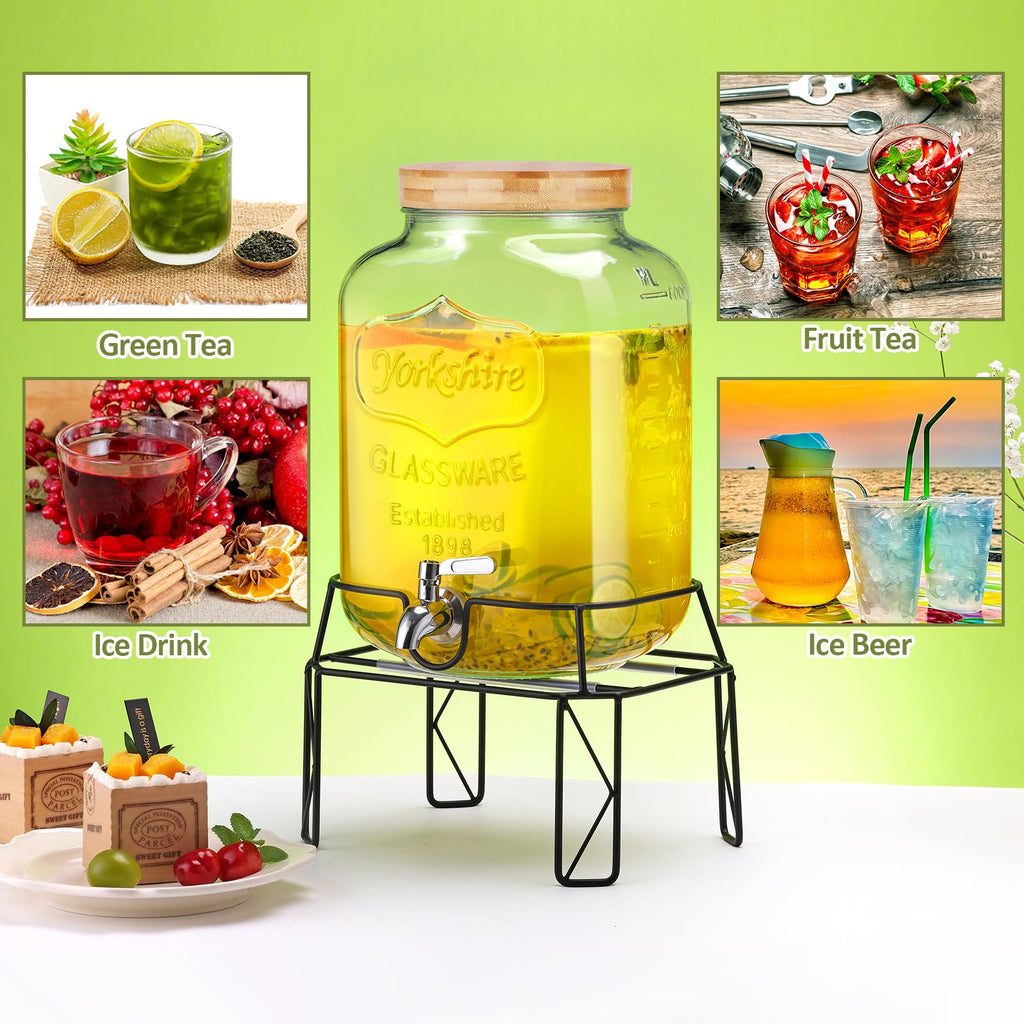 2 Gallon Drink Dispensers with Stand I585