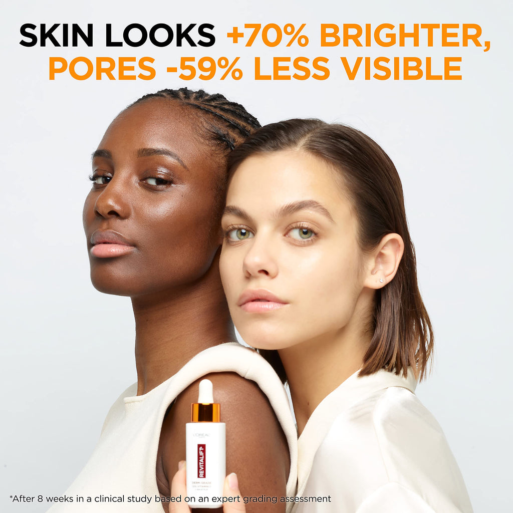 Vitamin C Brightening Face Serum with Vitamin E, Salicylic Acid, 1 oz B489500