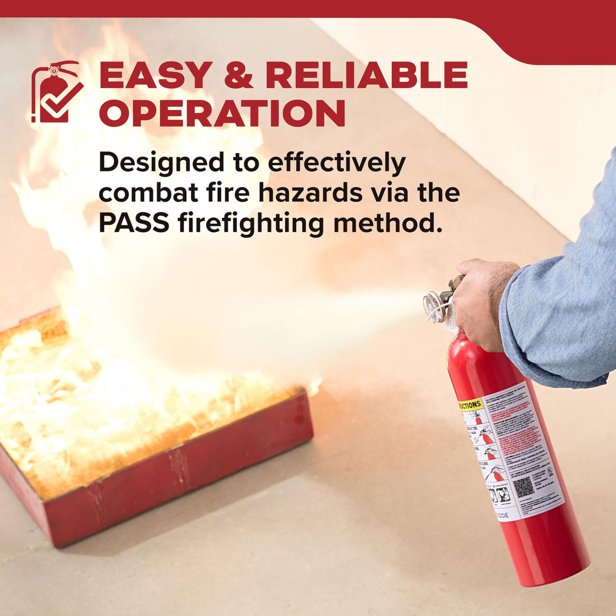 Fire Extinguisher 1-A:10-B:C 1 Pack Y344829