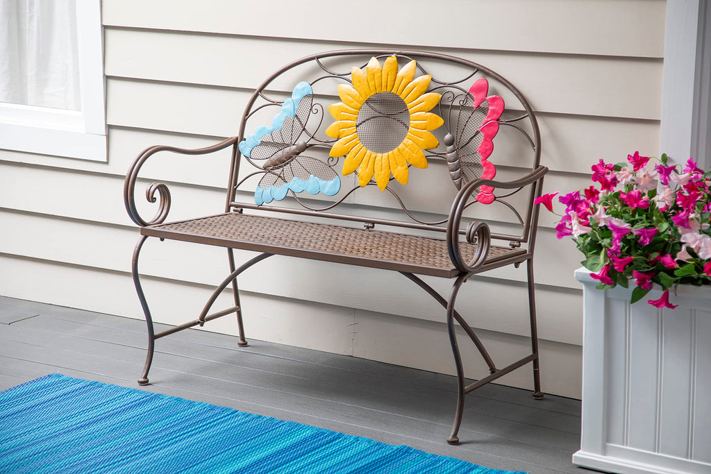 Cast Iron Metal Garden Bench U336