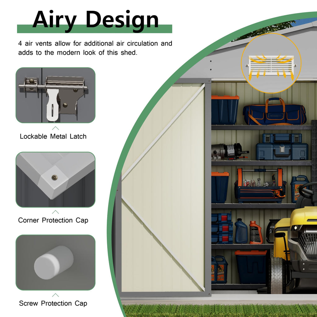 10x14 FT Outdoor Storage Shed H375097