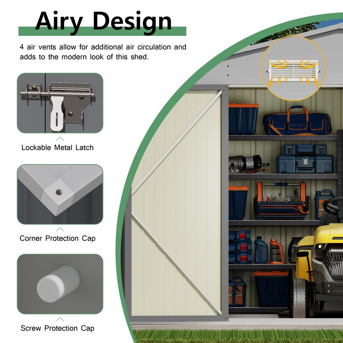 10x14 FT Outdoor Storage Shed H375097