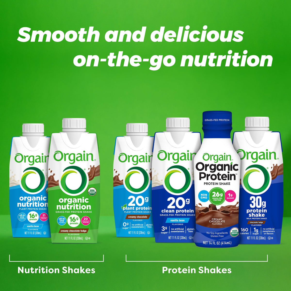 Organic Grass Fed Protein Shake, Strawberry, 11oz, 12pk L662
