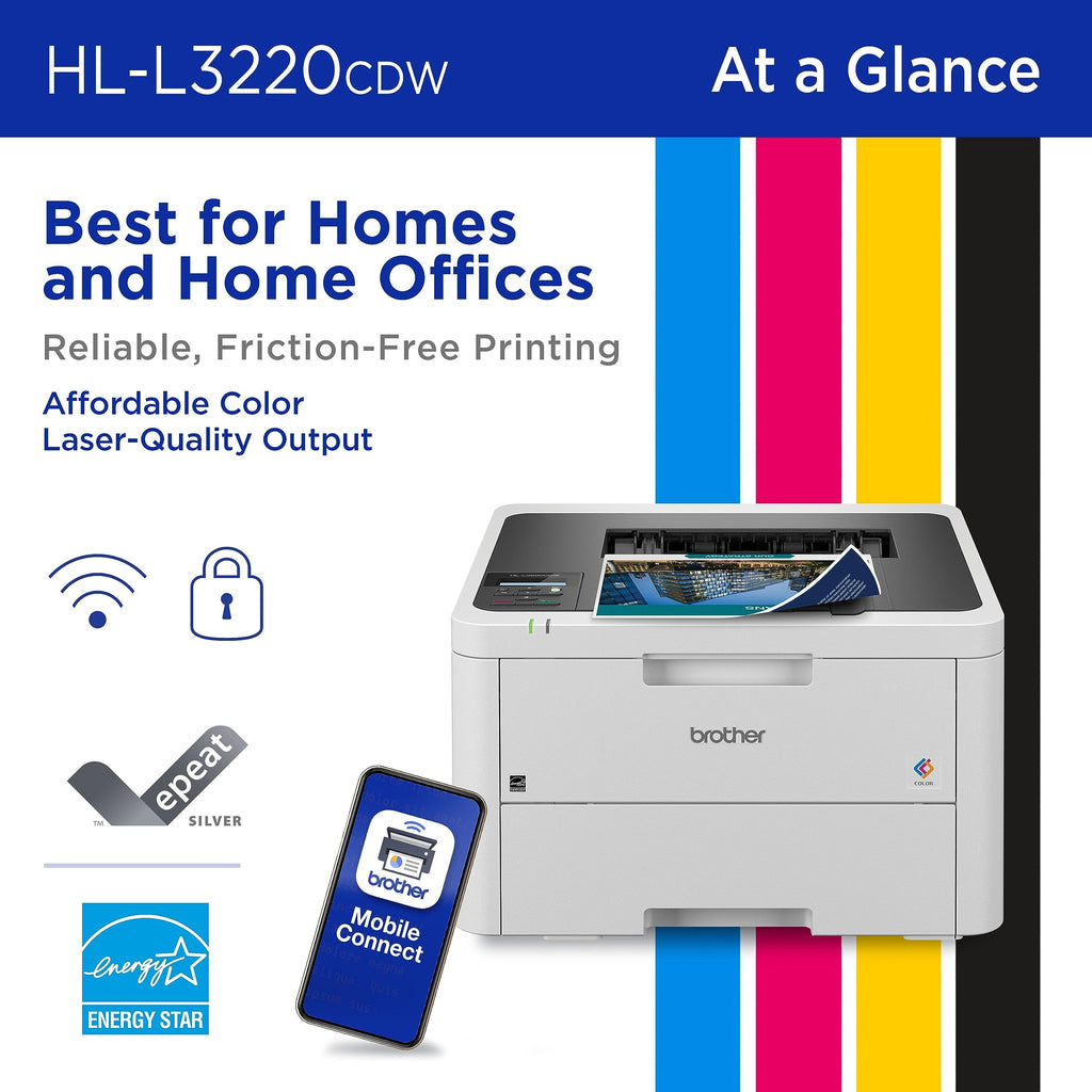 Color Laser Printer with Wireless Printing, Duplex, 250-Sheet Paper Tray D57679