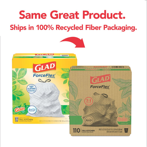 13 Gallon Tall Kitchen Trash Bags 110 Count J4140