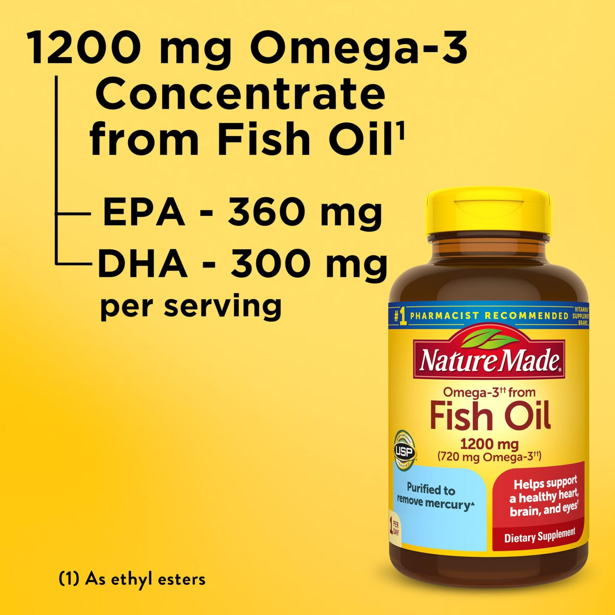 Fish Oil Omega 3 1200 mg Softgels L76791