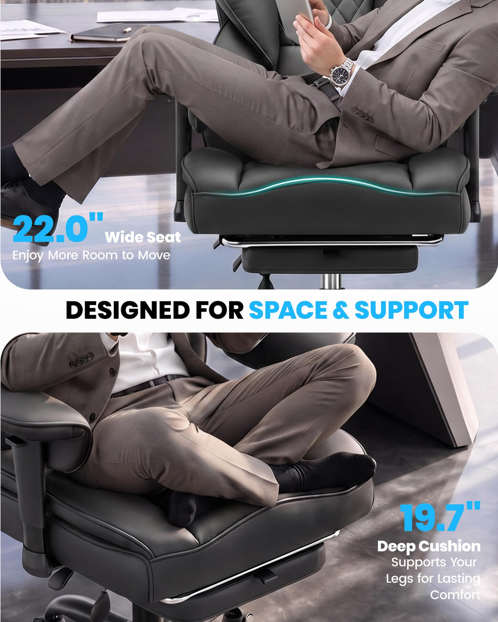 Office Chair with Adjustable Lumbar Support W5127