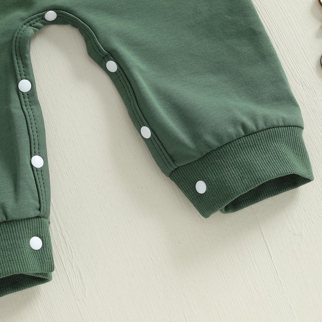 Newborn Thanksgiving Sweatshirt Jumpsuit Romper D130790