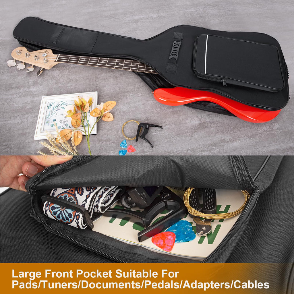 Black Waterproof Bass Guitar Gig Bag Q82239