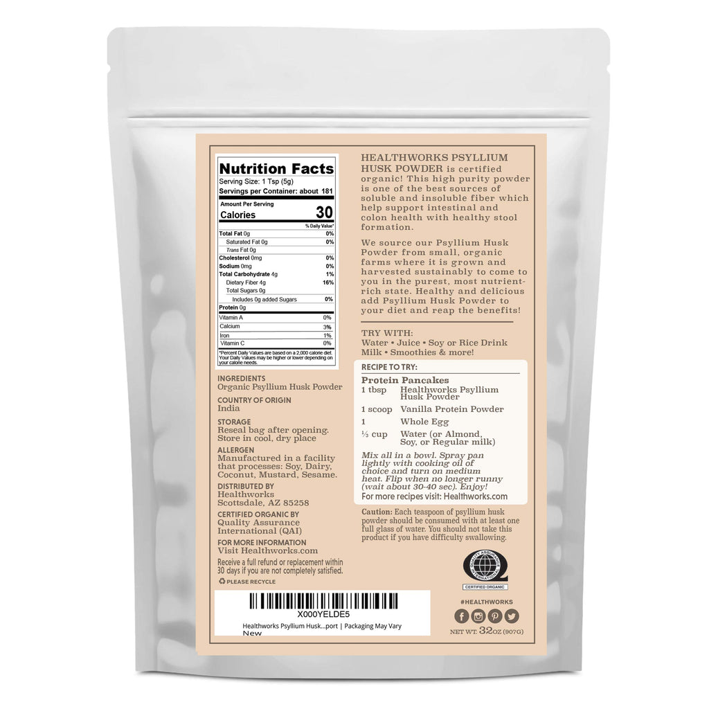Organic Psyllium Husk Powder 2 lb Z465121