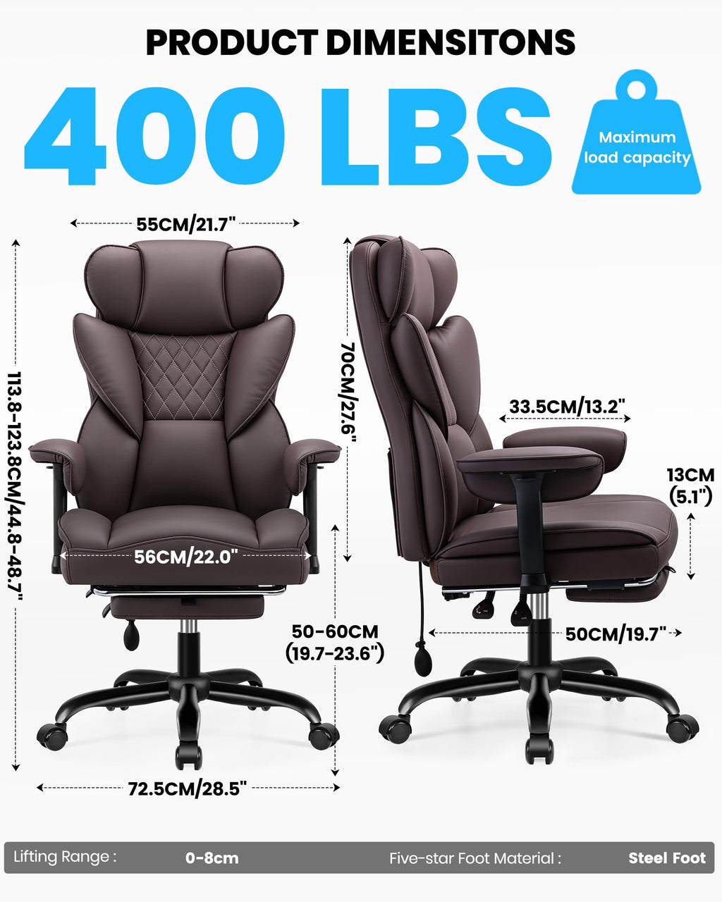 Office Chair with Adjustable Lumbar Support W5127