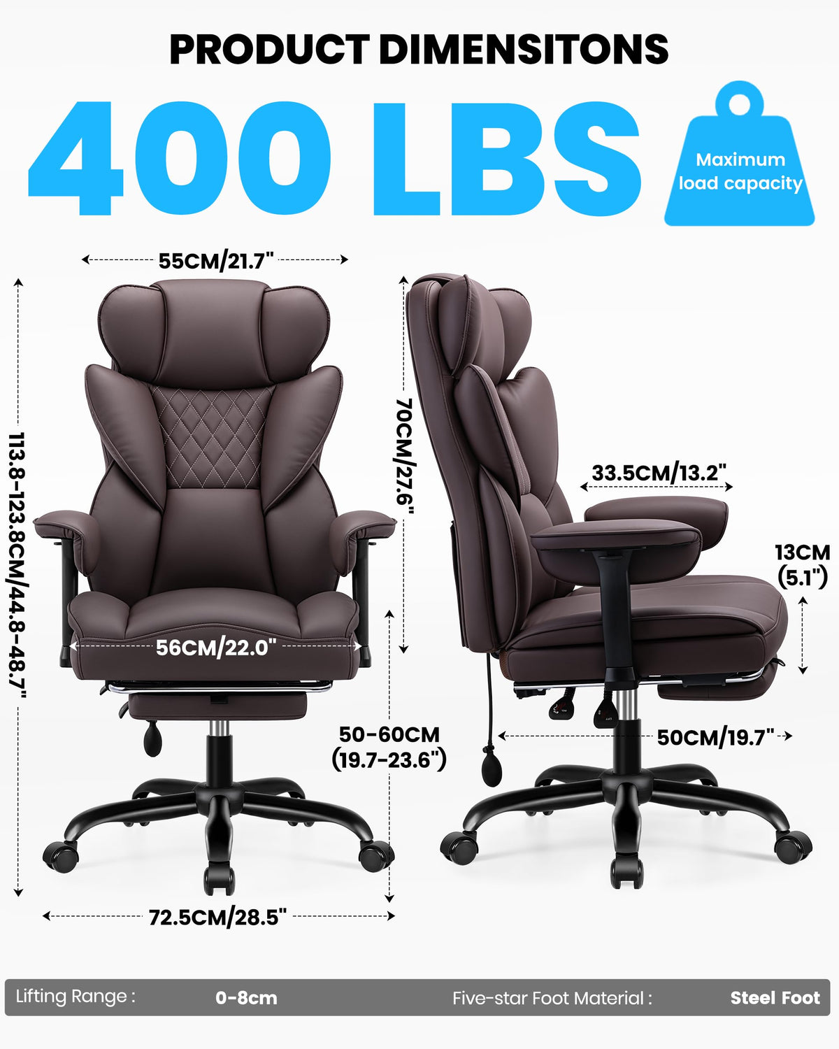 Office Chair with Adjustable Lumbar Support W5127