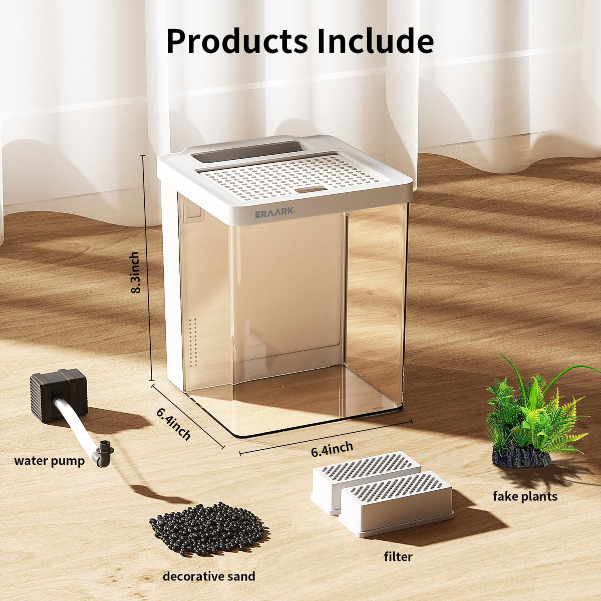 1.5 Gallon Aquarium Kit with Filter and LED Light Q948712