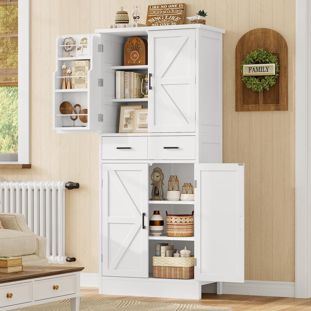 Pantry Cabinet with Barn Doors J7152