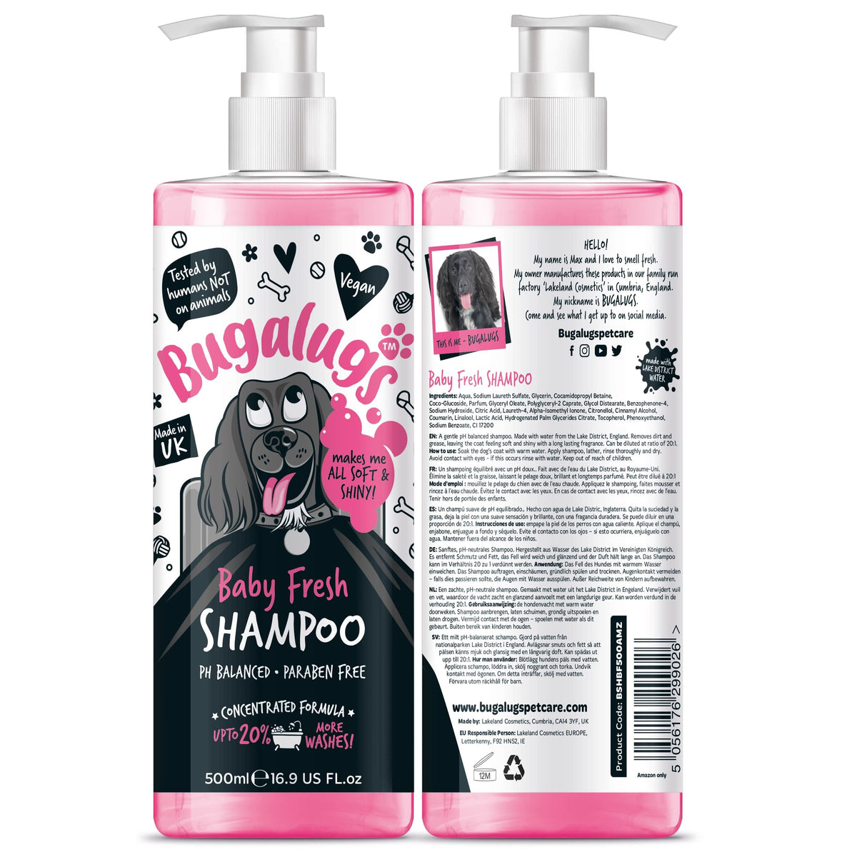Baby Powder Scent Dog Shampoo 16.85 FL Oz J3346