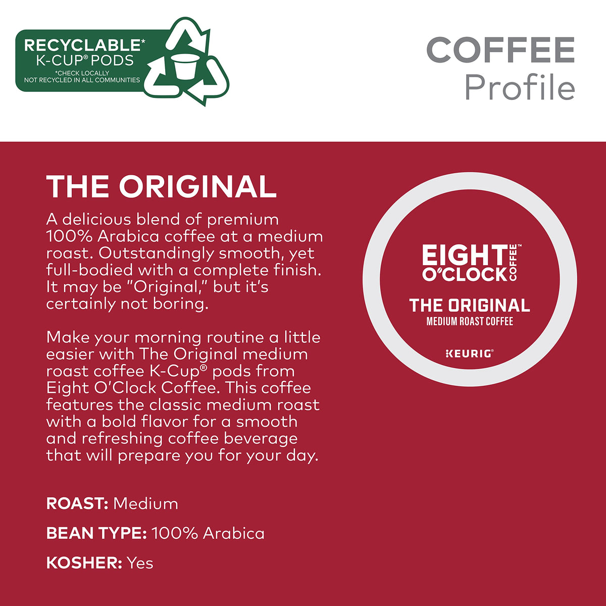 Medium Roast Coffee K-Cup Pods 24 Count D1287