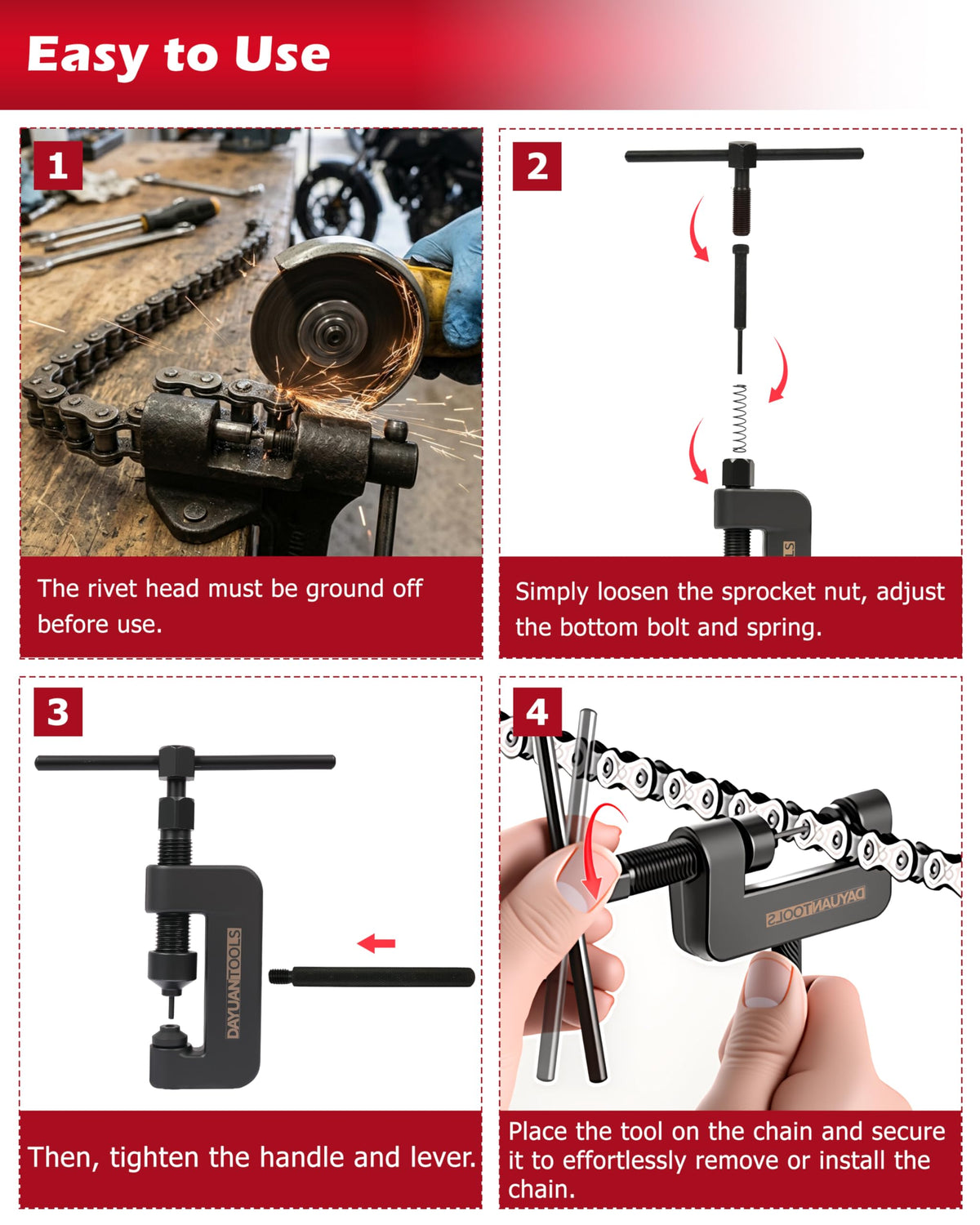 Motorcycle Chain Breaker Set R822