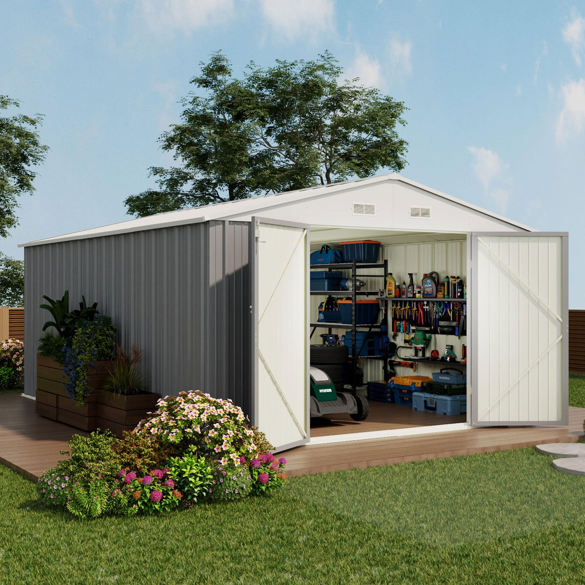 10x14 FT Outdoor Storage Shed H375097