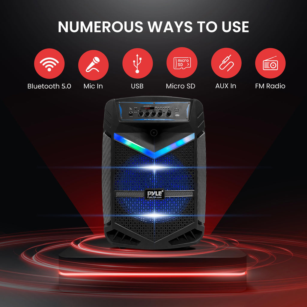 Portable Bluetooth PA Speaker System 800W Rechargeable T8849