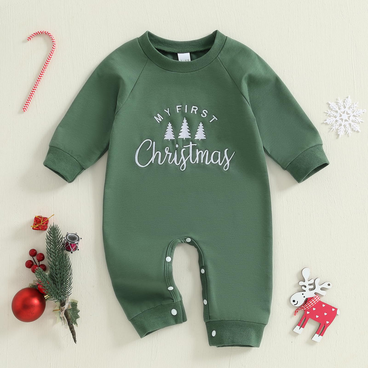 Newborn Thanksgiving Sweatshirt Jumpsuit Romper D130790