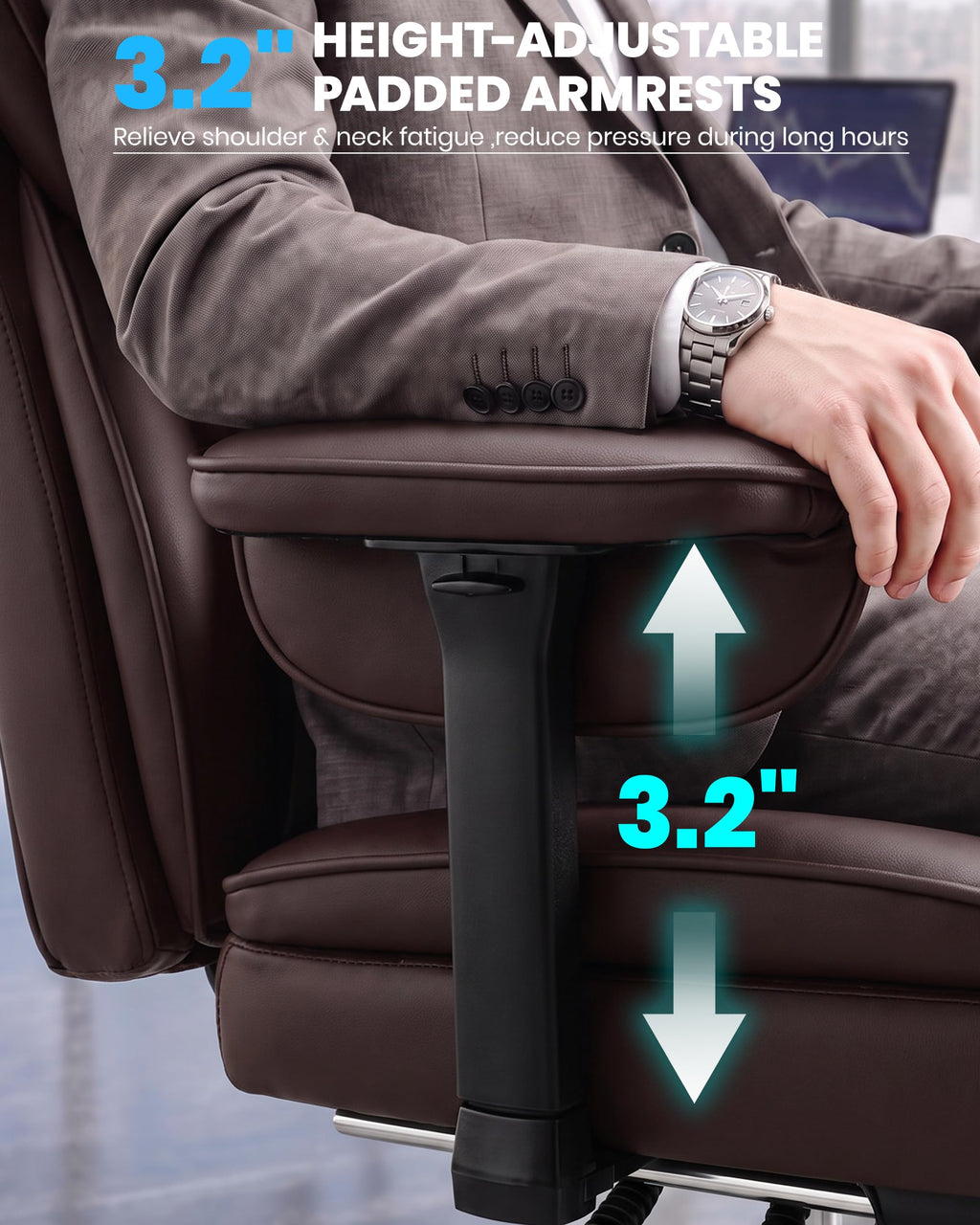 Office Chair with Adjustable Lumbar Support W5127
