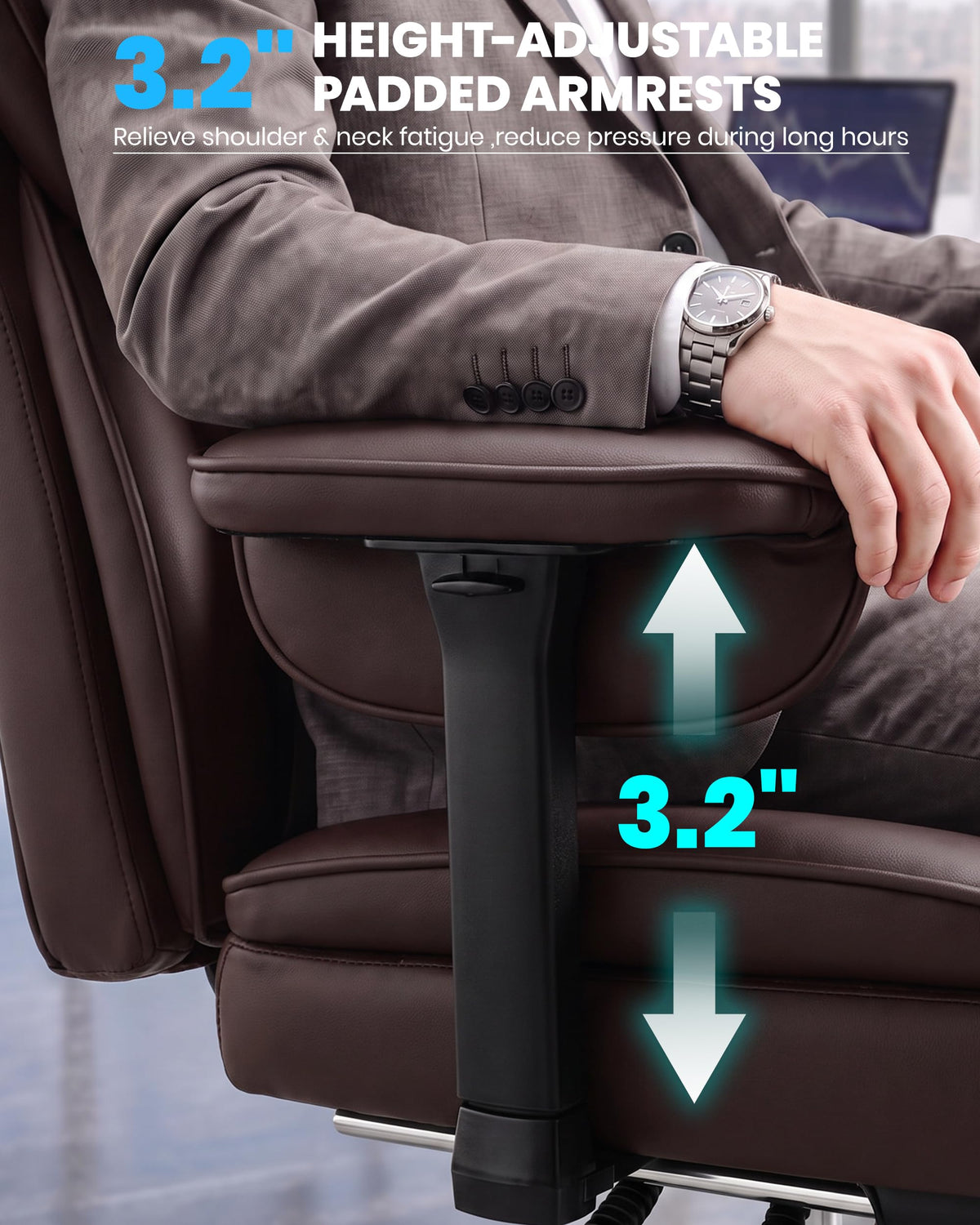 Office Chair with Adjustable Lumbar Support W5127