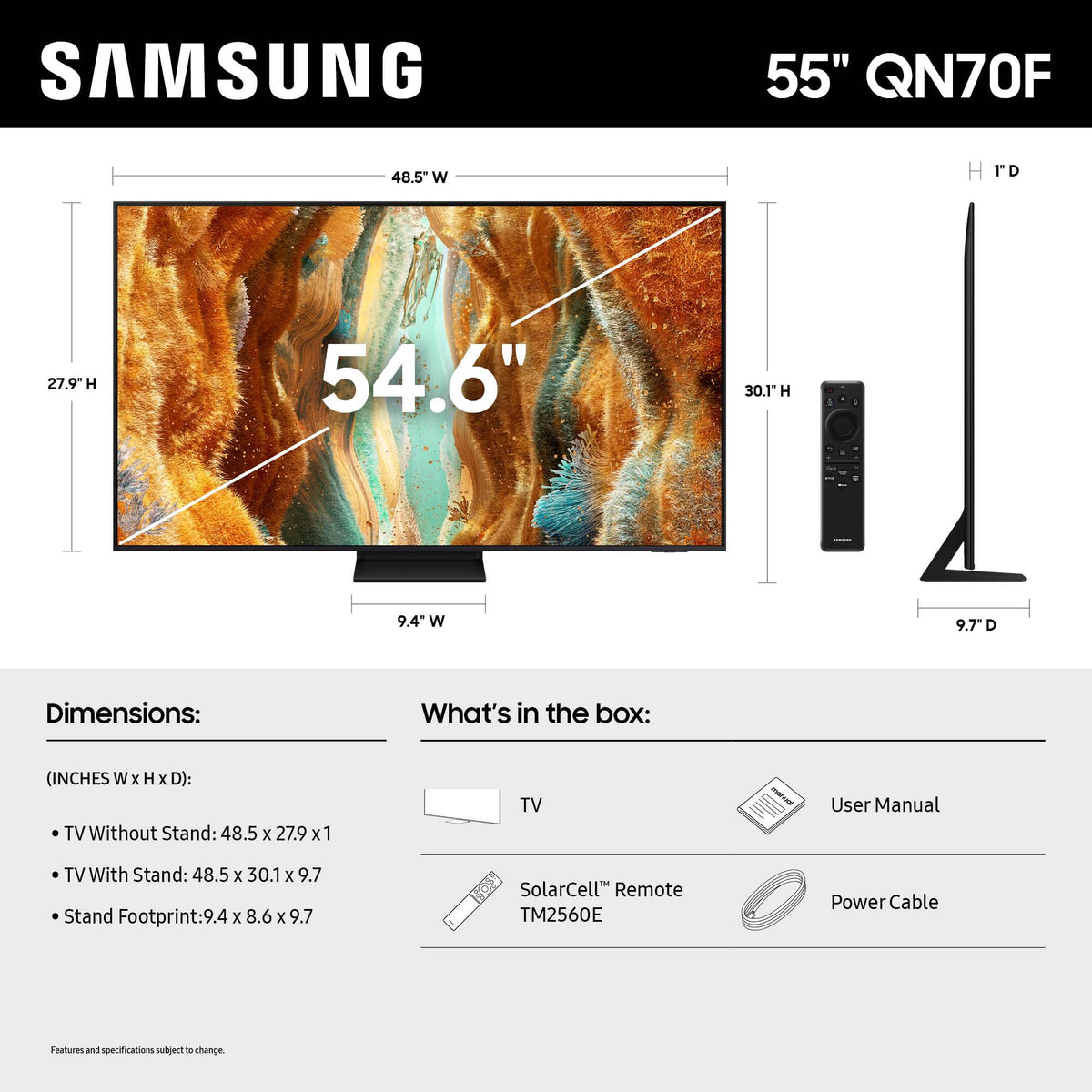55-Inch 4K Mini LED Smart TV O461