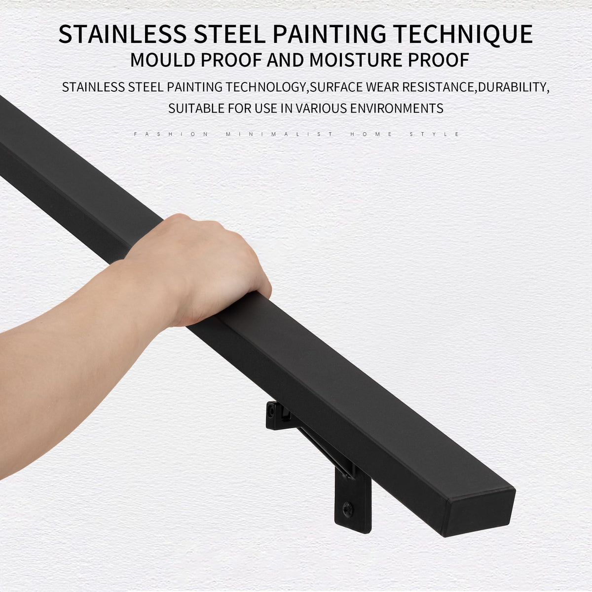 Matte Black Handrails Kit for Stairs G3982