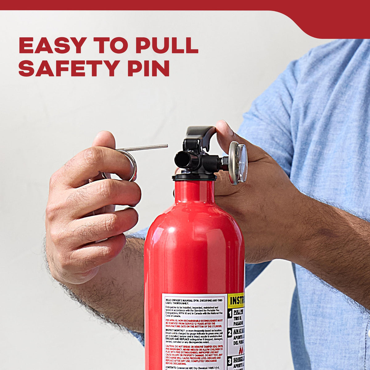 Fire Extinguisher 1-A:10-B:C 1 Pack Y344829
