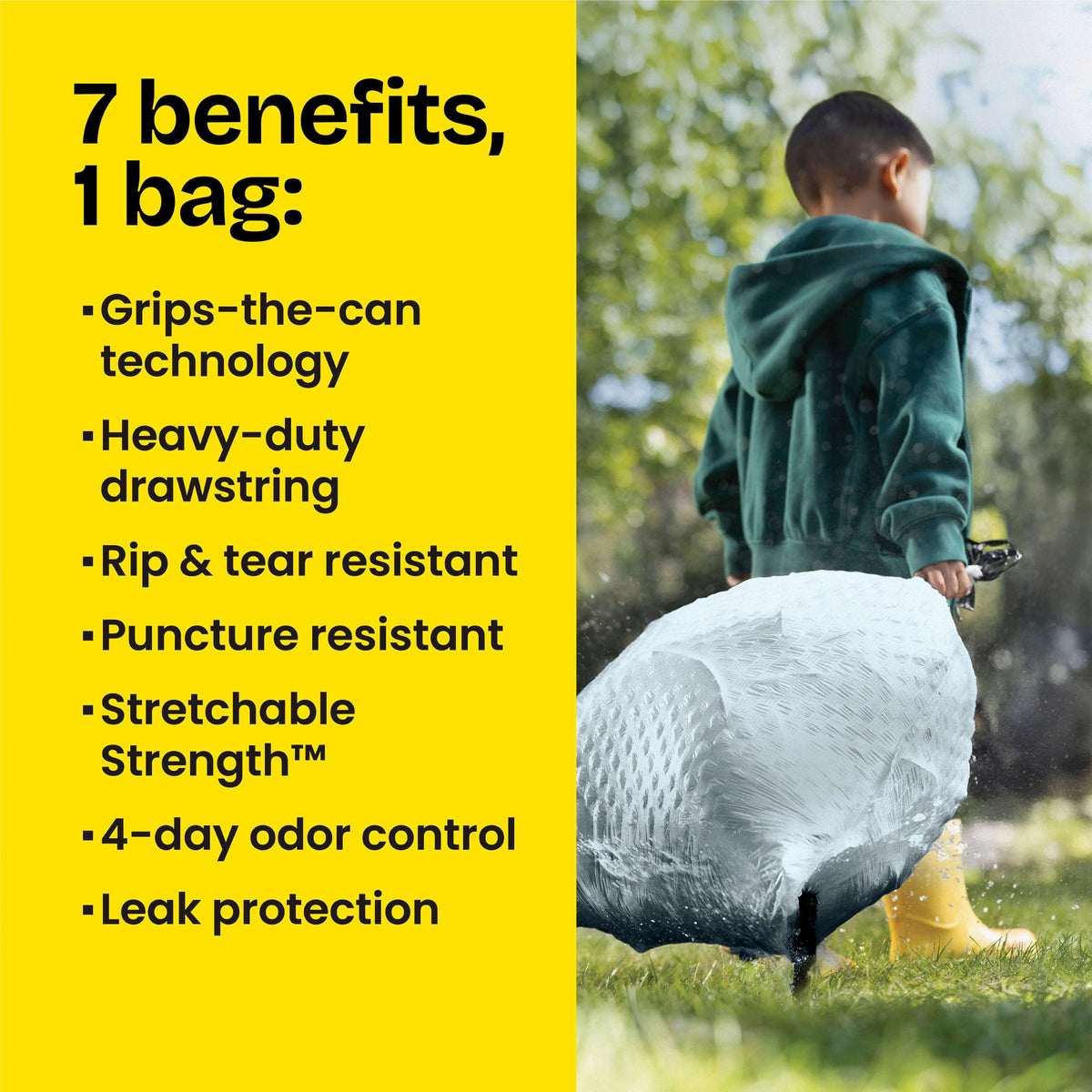 13 Gallon Tall Kitchen Trash Bags 110 Count J4140