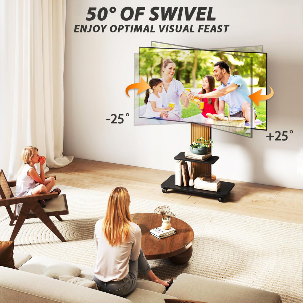Heavy Duty Rolling TV Stand for 55-100 inch Large Screens B5240