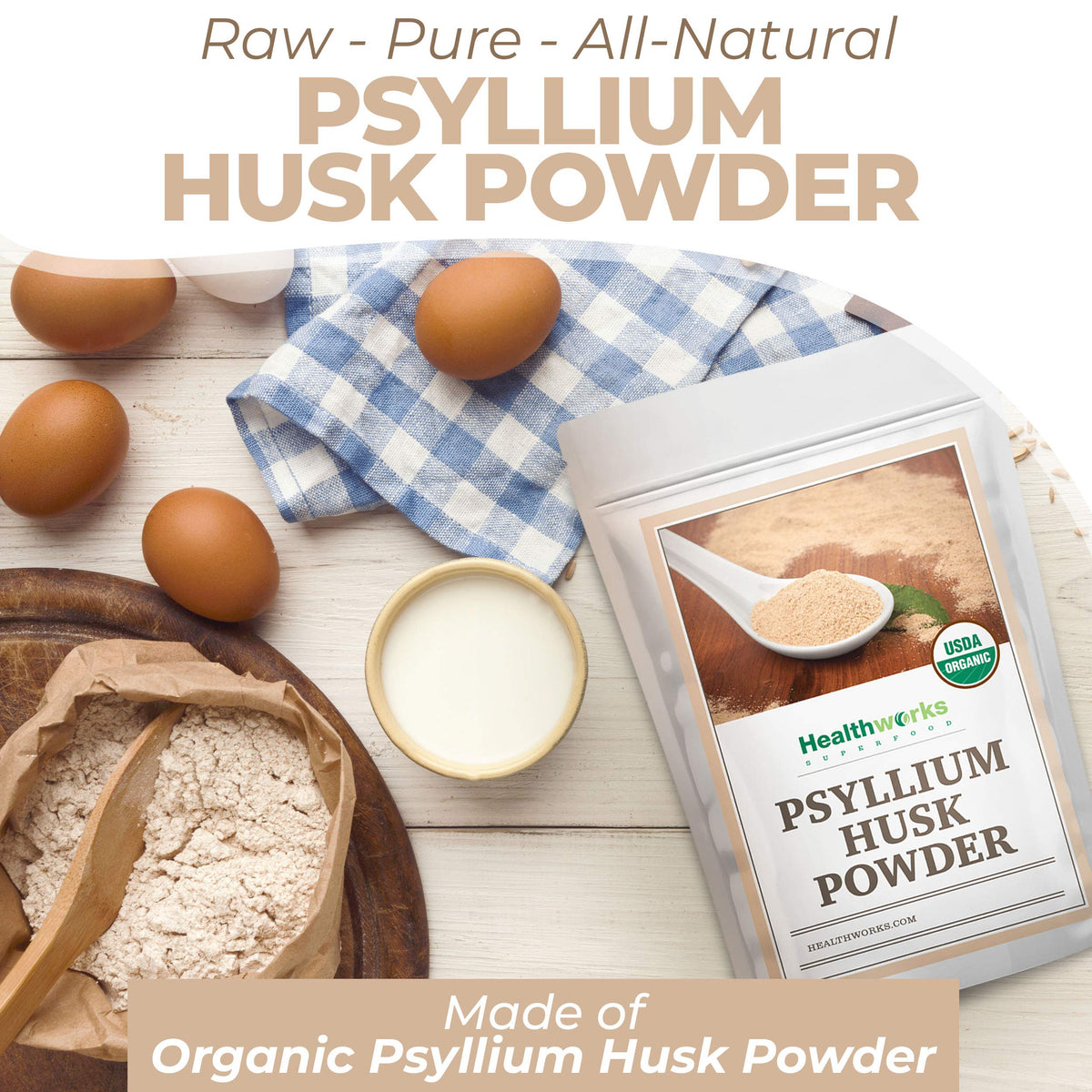 Organic Psyllium Husk Powder 2 lb Z465121